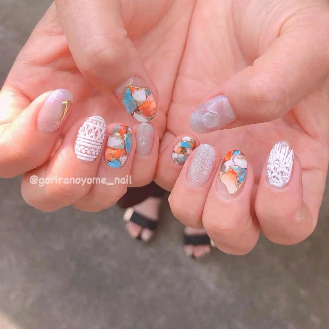 ネイル ハンドネイル フットネイル ナナイチゼロ I.Naoのネイルデザイン