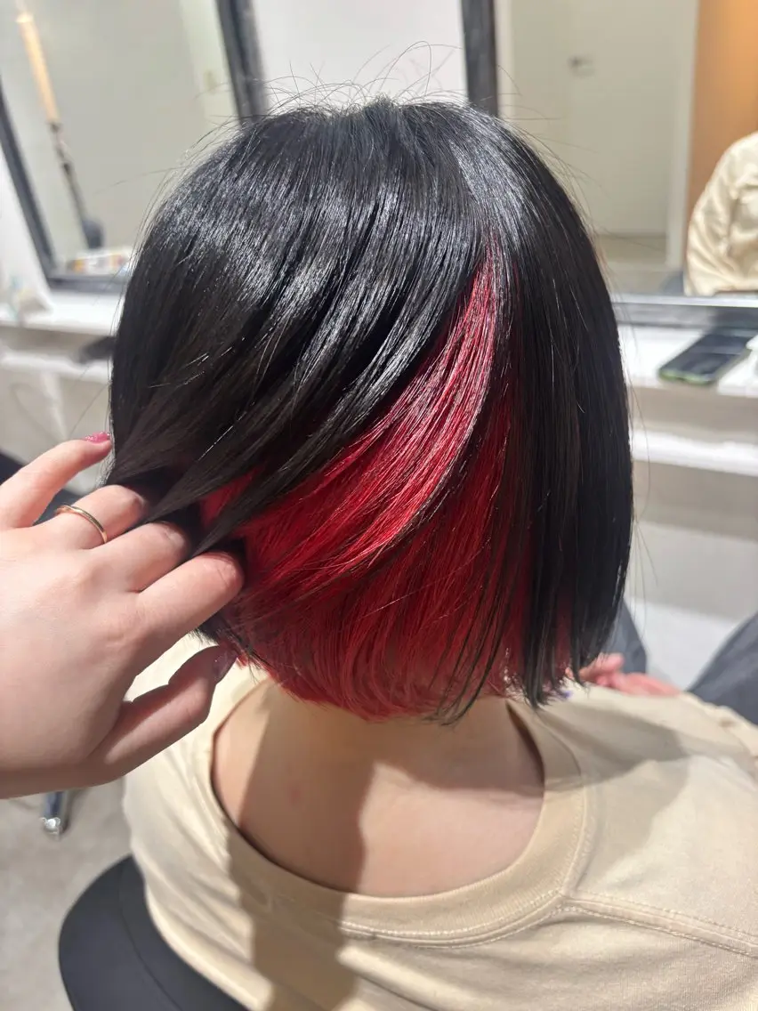 ショート カラー インナーカラー カット ヘアカラー amie錦糸町店 SAEのヘアスタイル