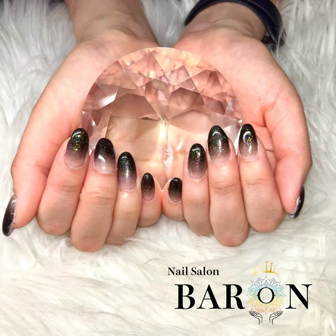 ネイル ラメ(グリッター) ♛︎BARON♛︎ MASHIROのネイルデザイン