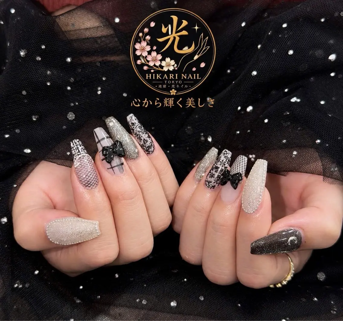 ネイル チークネイル フレンチネイル ガーリー ハート 韓国ネイル ハンドネイル HikariNail Ikebukuroのネイルデザイン