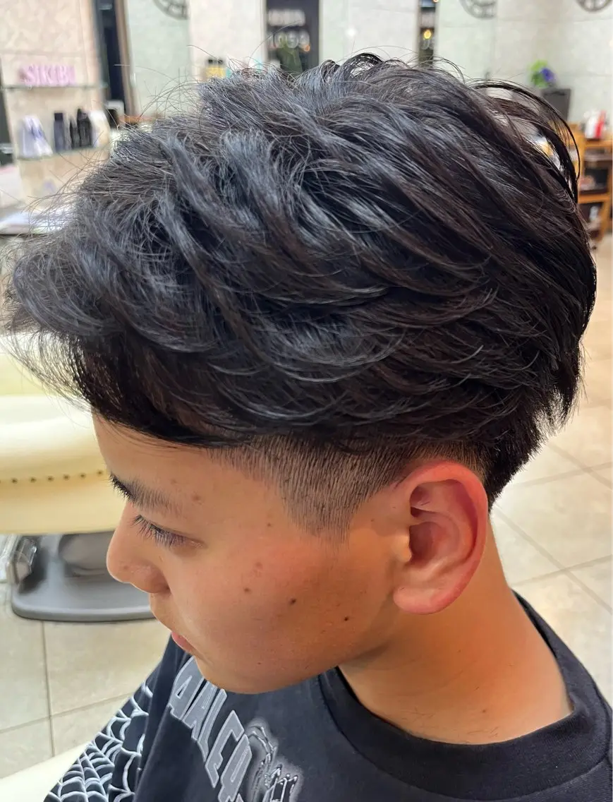 ショート パーマ メンズ パーマ 熊谷 拓海のヘアスタイル