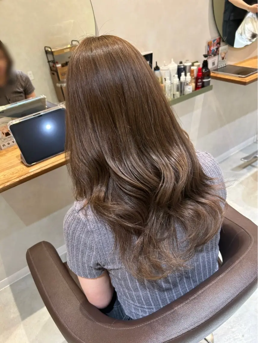 ロング 透明感カラー/大城 かえでのヘアスタイル