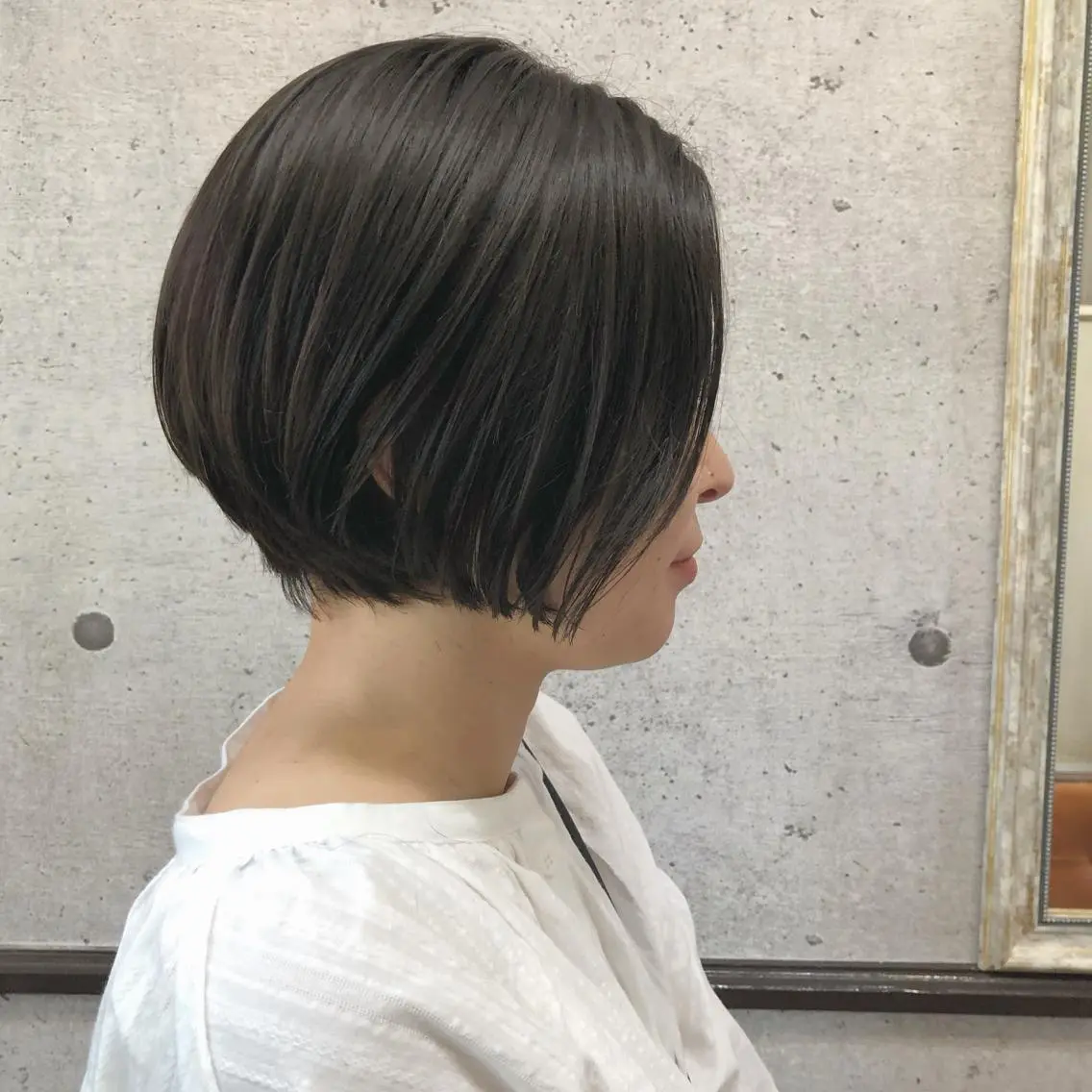ショート カラー ハンサムショート ショートヘア カット ヘアカラー 江原 彩華のヘアスタイル