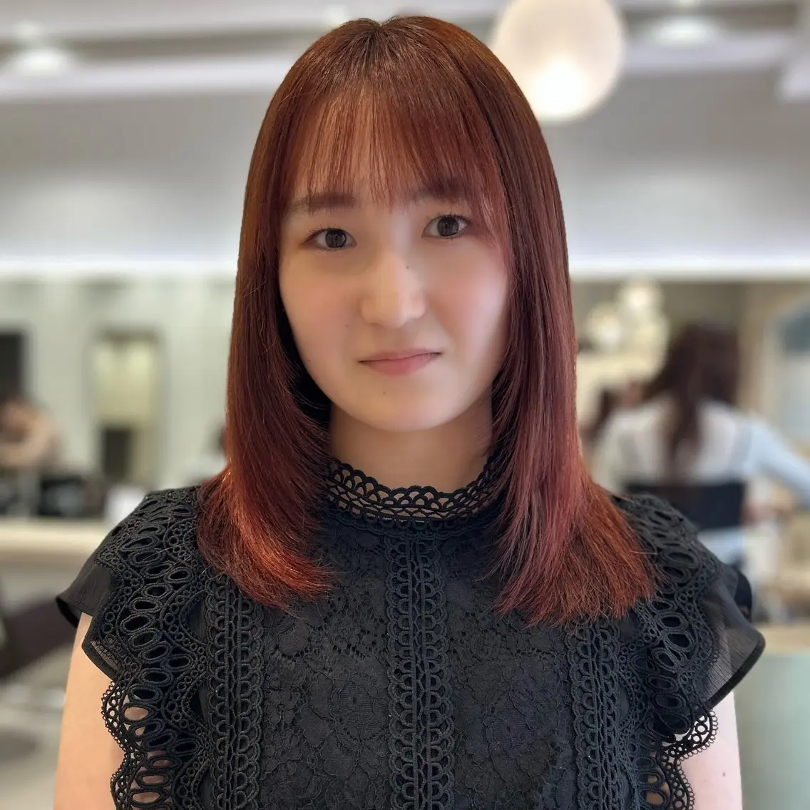 ミディアム オレンジブラウン レイヤーカット その他 植木 大基のヘアスタイル