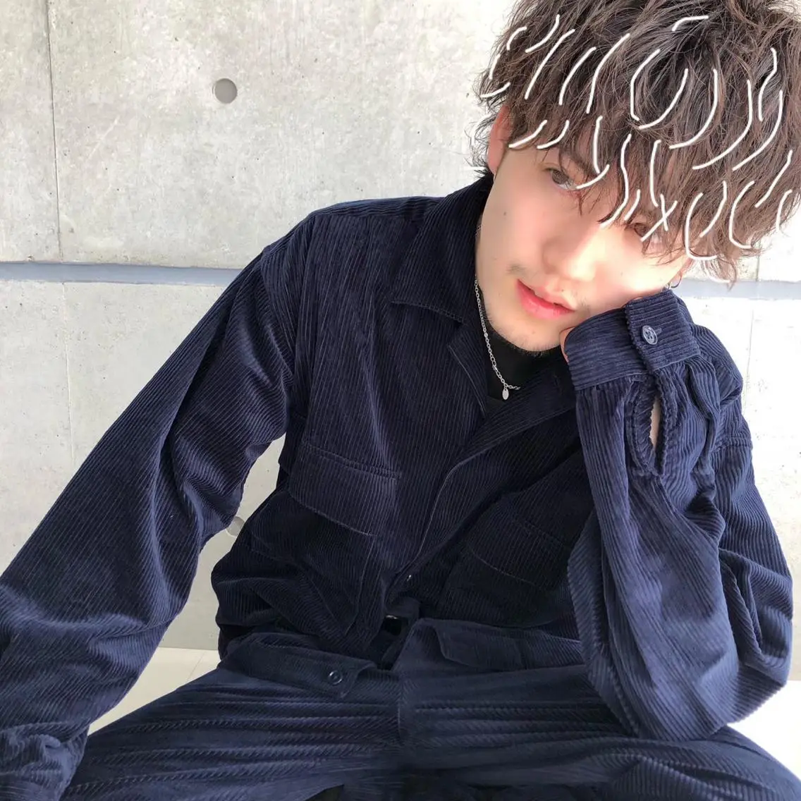 ミディアム カラー ヘアアレンジ 【公式】メンズ専門 🔥BLUCK渋谷店のヘアスタイル