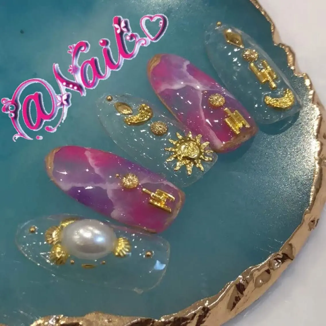 ネイル ネイルチップ 小尾 栞のネイルデザイン
