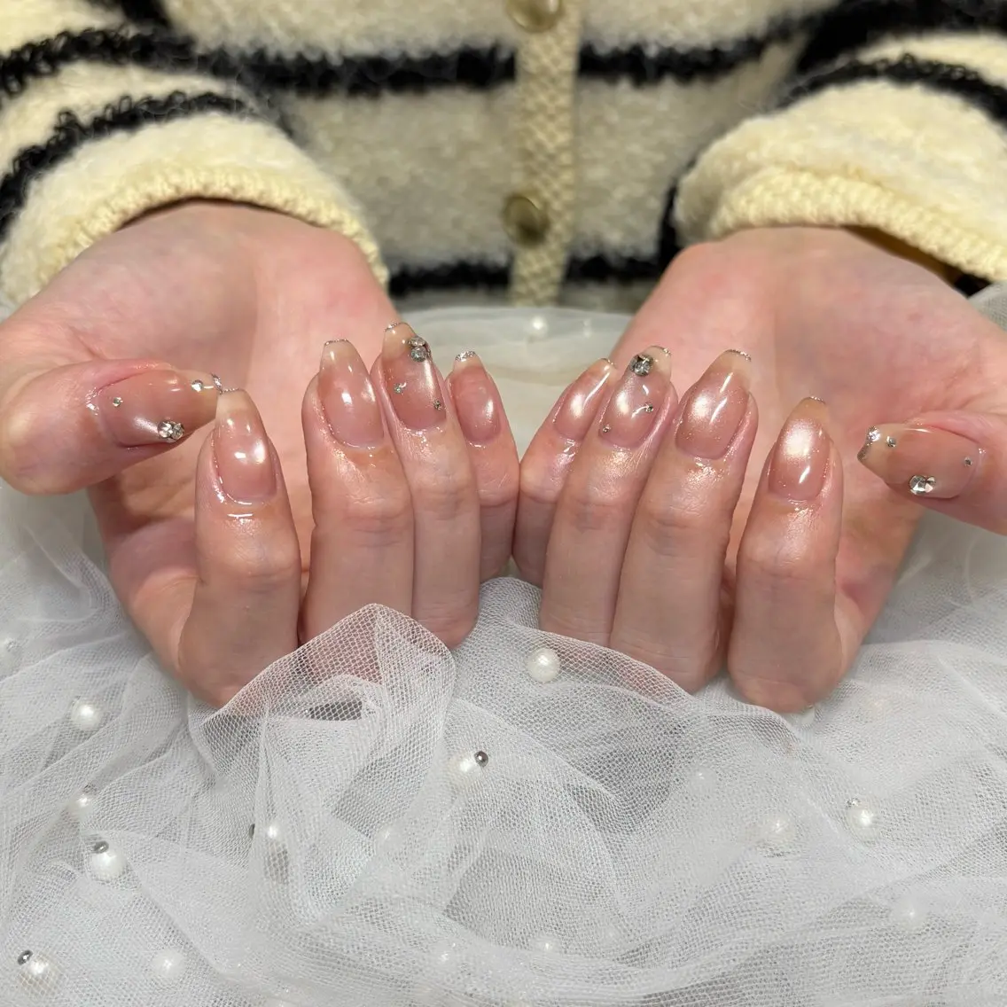 ネイル ワンホンネイル ハンドネイル 荒巻 めいのネイルデザイン