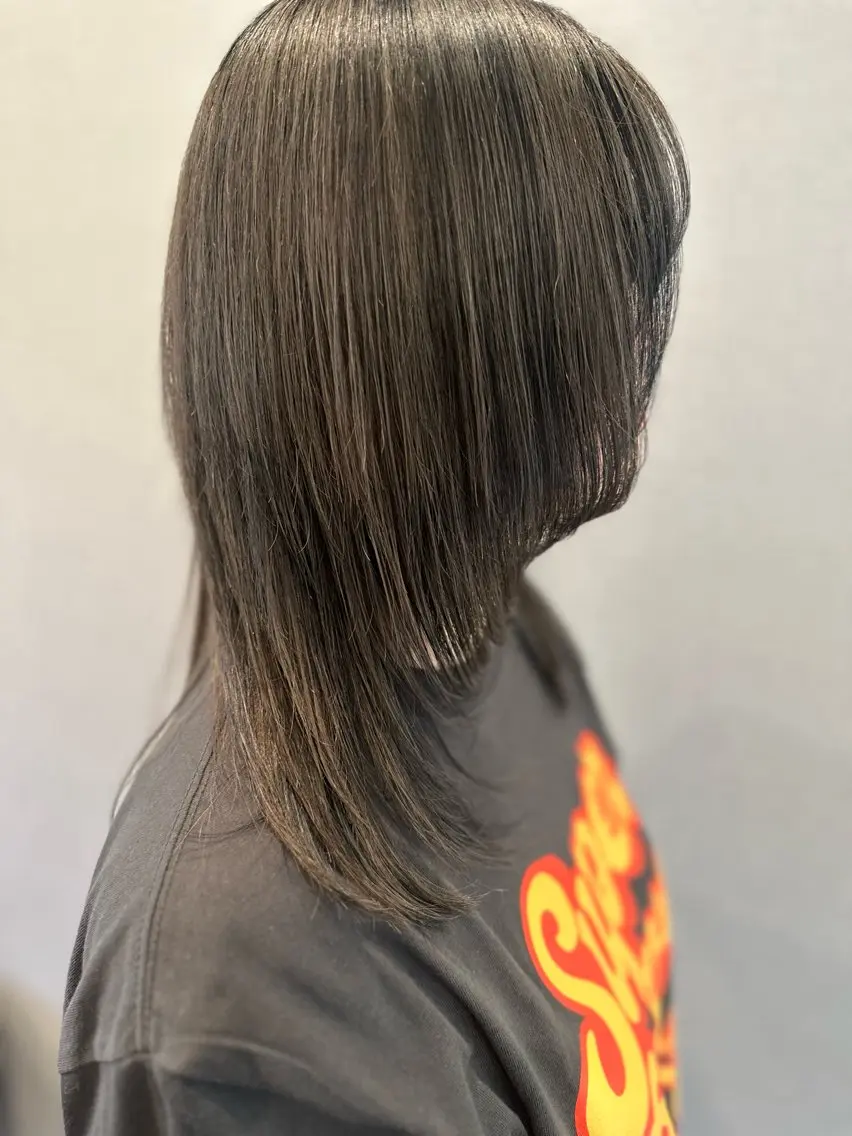 ミディアム カラー カット ヘアカラー トリートメント K Harukaのヘアスタイル