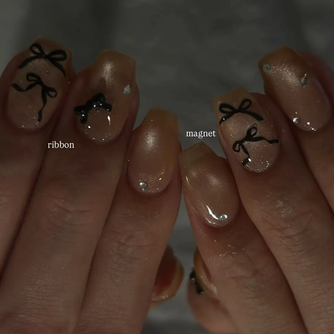 ✧初回off¥550✧【オフあり】持ち込みdesign（120min） para gel 使用𖤐ˊ˗の写真