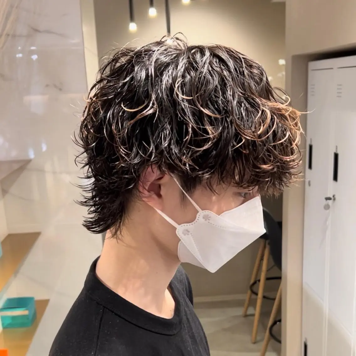 メンズ カット パーマ 中島 史優のヘアスタイル