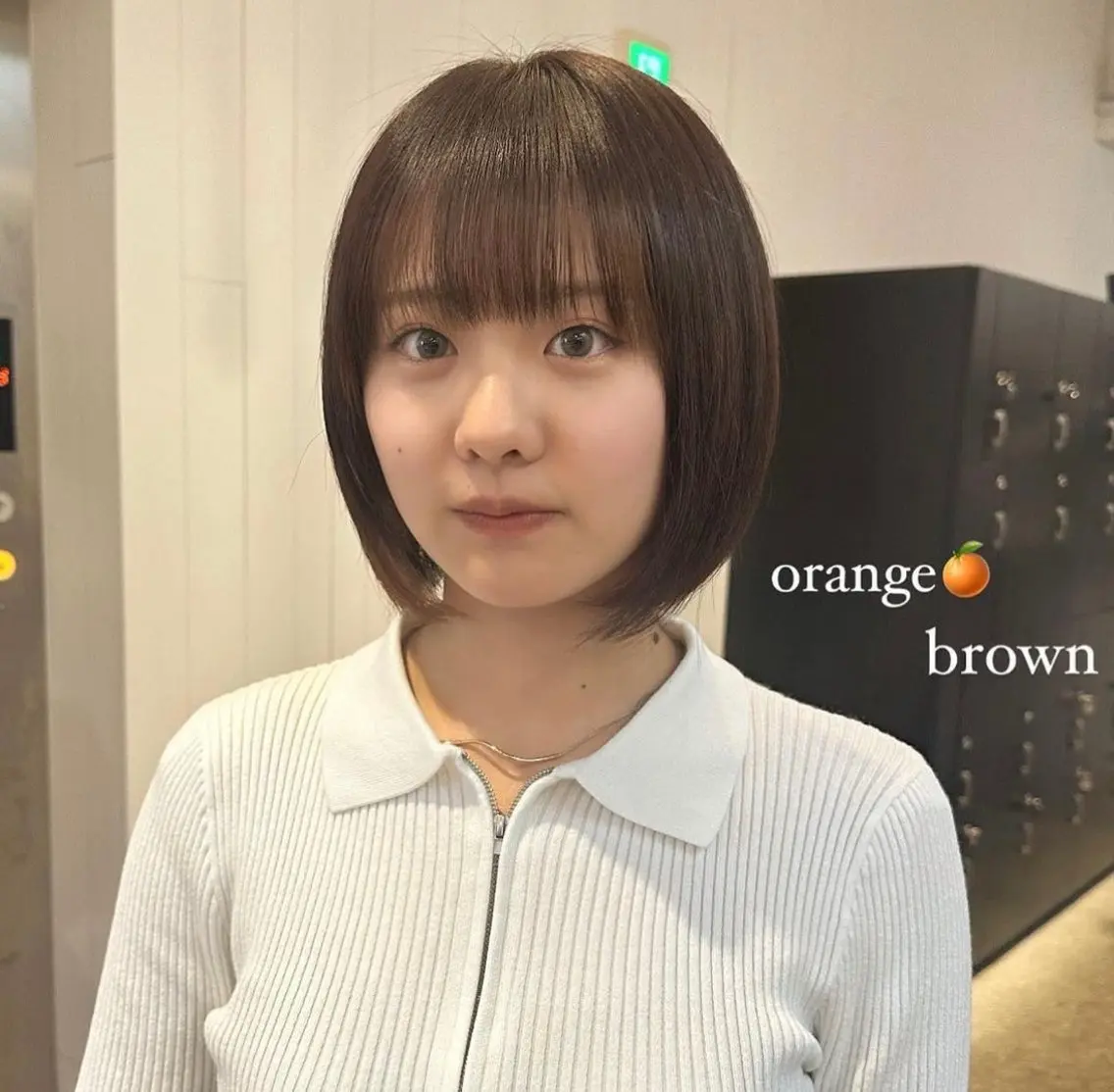 カラー Haruka 🎀暖色カラーのヘアスタイル