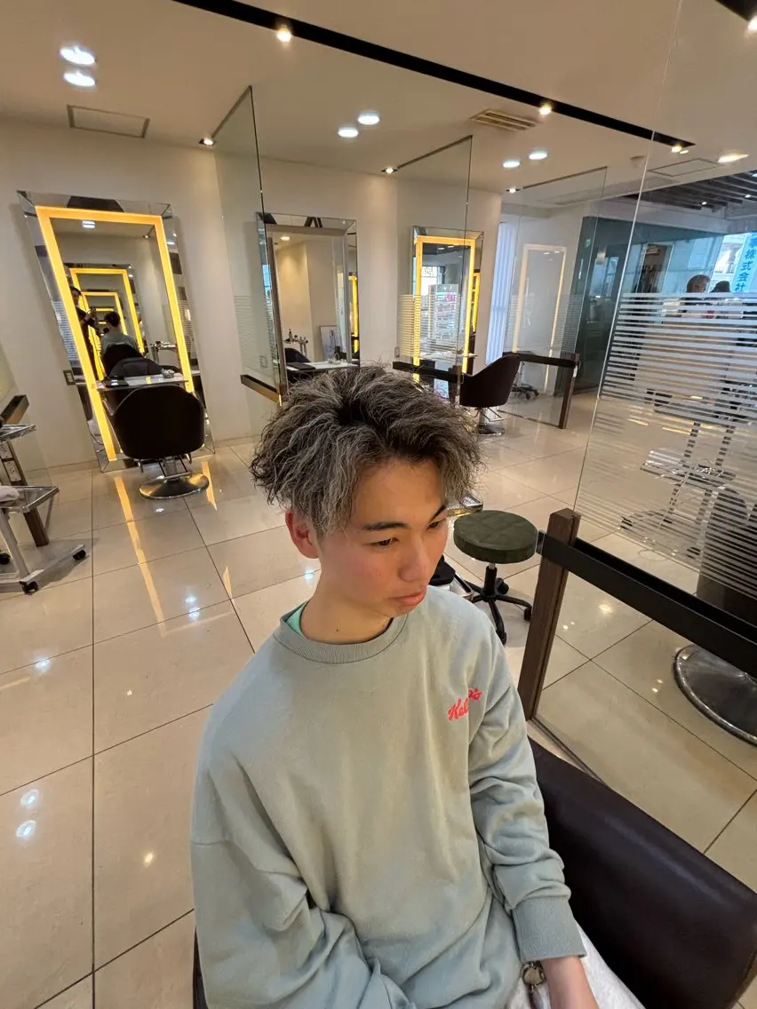 カラー パーマ メンズ メンズメッシュ メッシュ 辻野 光希のヘアスタイル