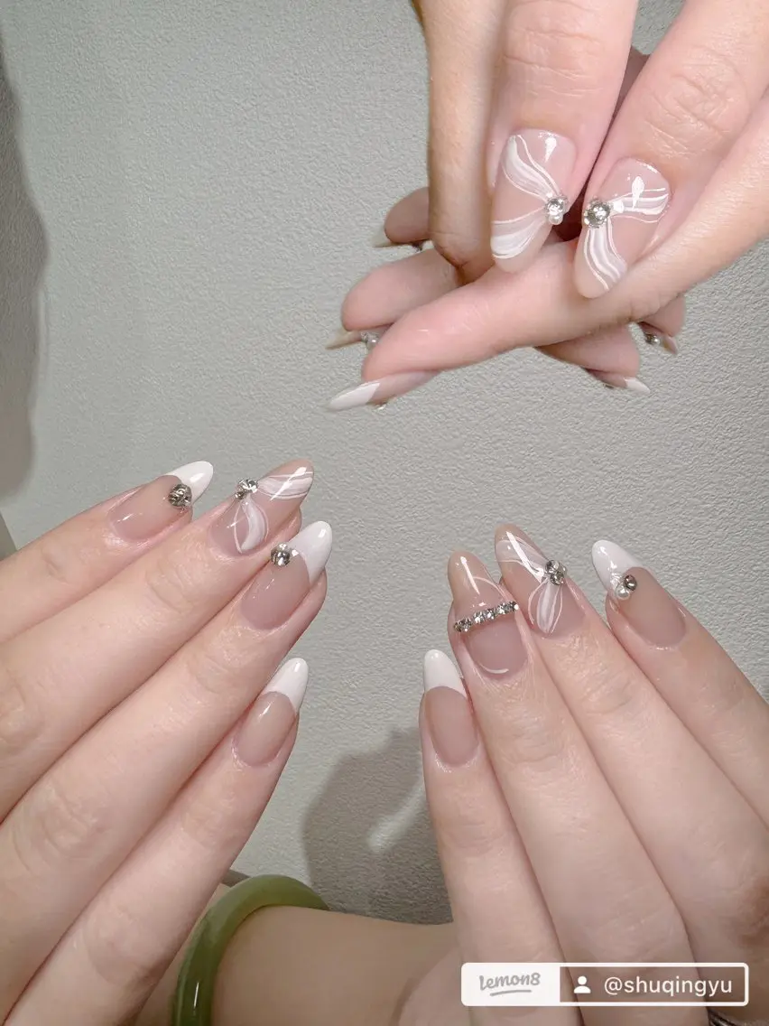 ネイル フレンチネイル ブライダルネイル St.nail momoのネイルデザイン