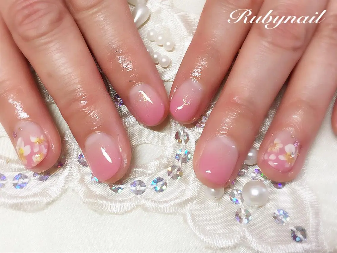 ネイル 春ネイル プライベートサロン Rubynailのネイルデザイン