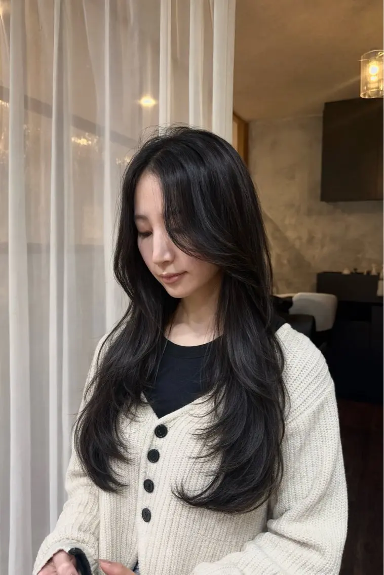 ロング カット ヘアカラー トリートメント 木村 心海☆明石のヘアスタイル
