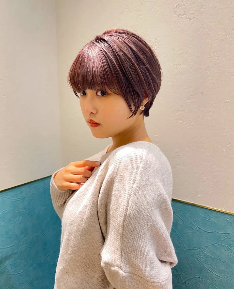ショート ショートボブ ボブ ショートヘア ショート/ボブ 艶髪カラーTOSHIのヘアスタイル