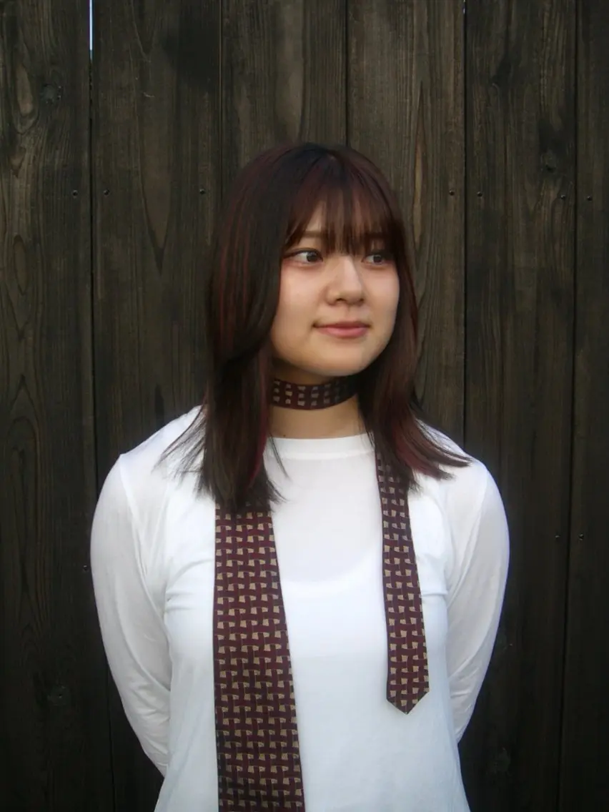 ミディアム カラー ブリーチ デザインカラー ダブルカラー ブリーチなしカラー ヘアカラー 長谷川 優光のヘアスタイル