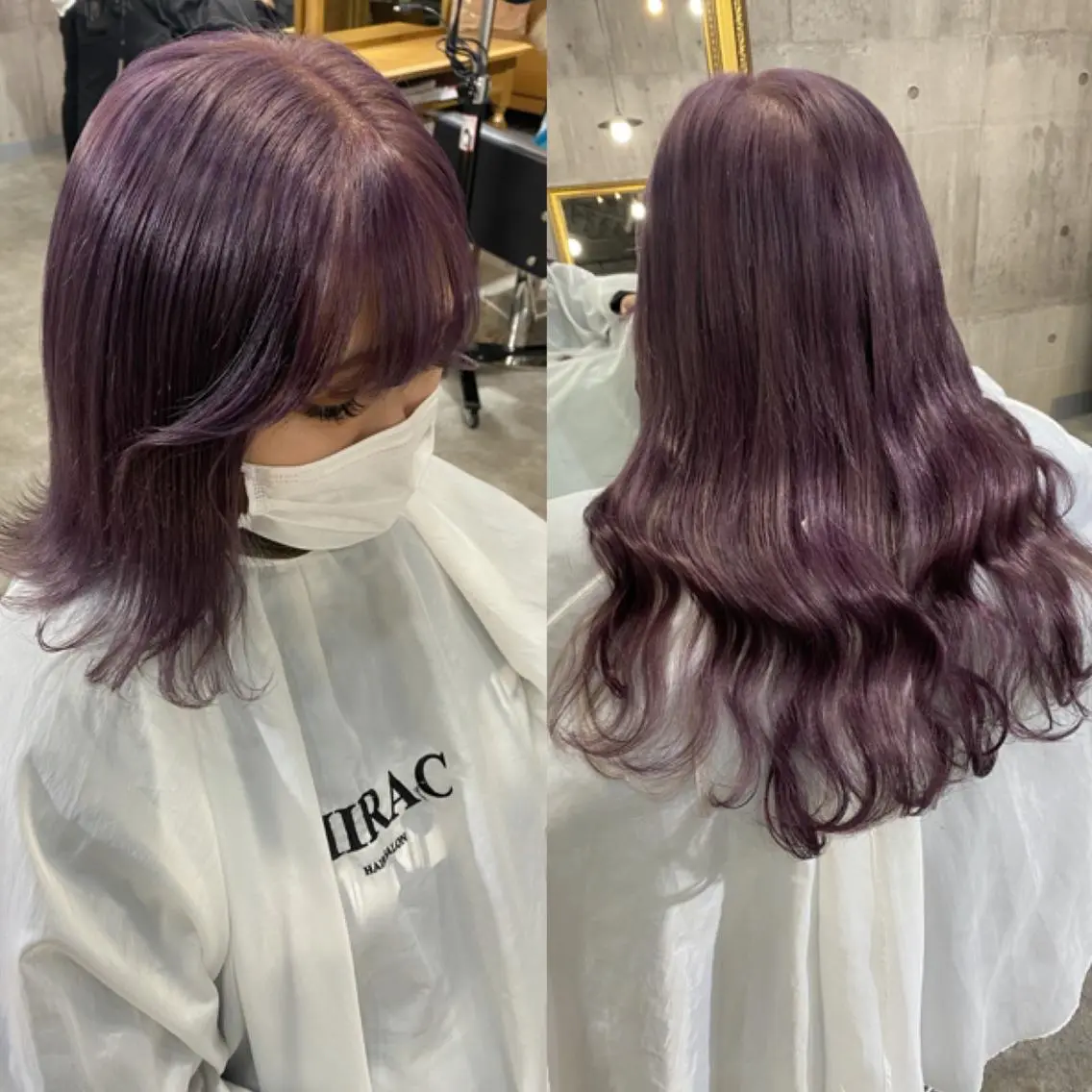 セミロング カラー シールエクステ エクステ SHURI❤️🔥 中/韓mix ♡のヘアスタイル