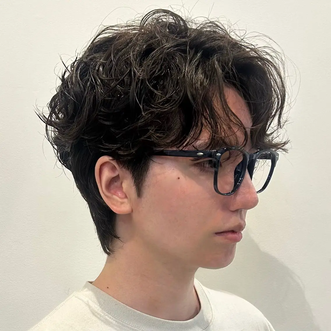 パーマ メンズ ハイトーン♡ のぐちまおのヘアスタイル