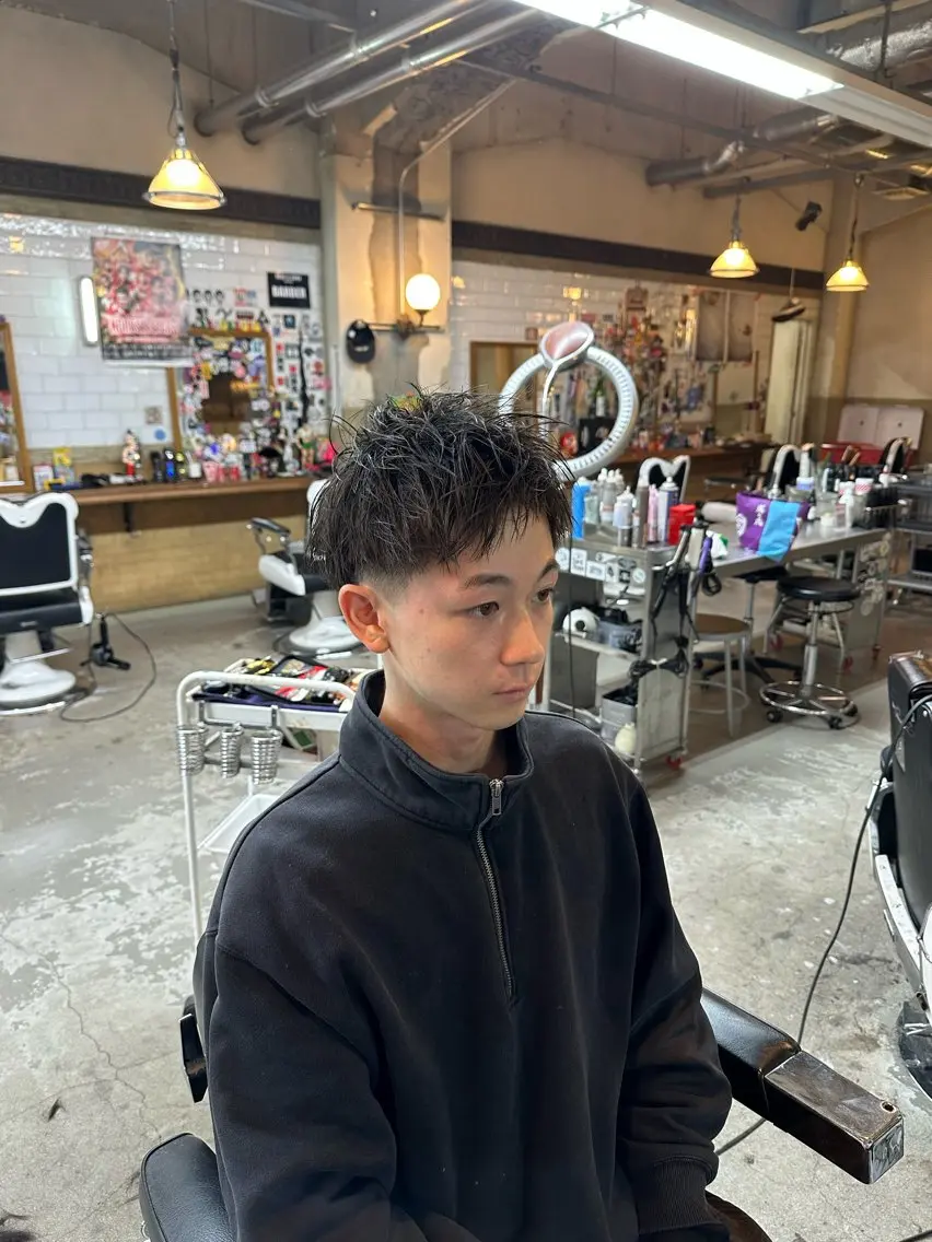 ショート メンズ カット モチヅキ タツキのヘアスタイル
