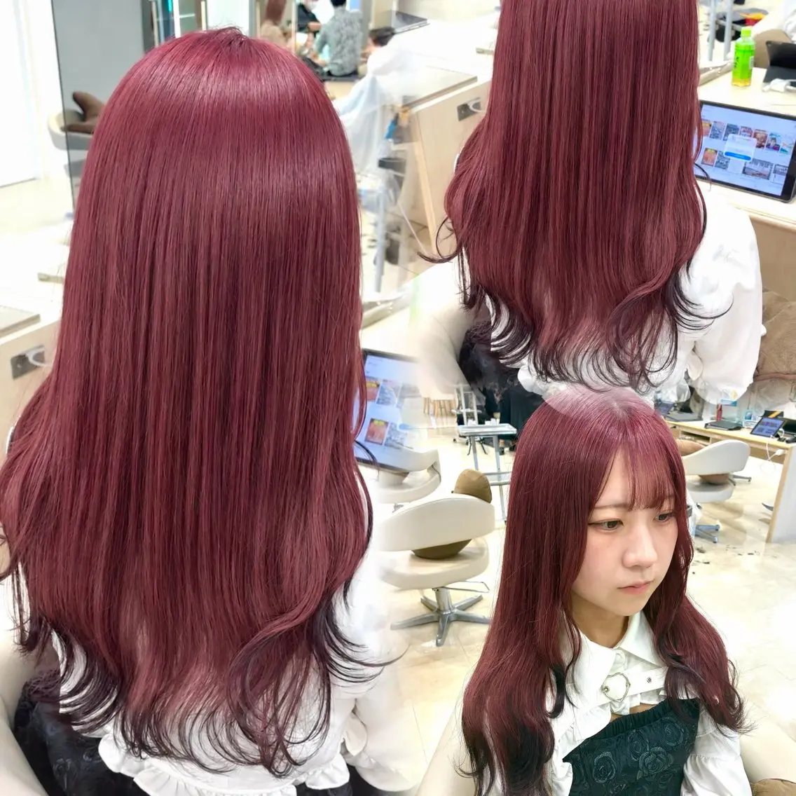 ロング カラー カット ヘアカラー トリートメント 暖色/ブリーチカラー 🎀 M i k uのヘアスタイル