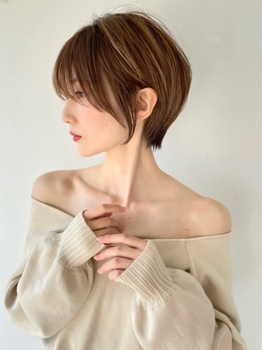 ショート ショートボブ ボブ 似合わせカット ショートヘア カット トリートメント ショート/ボブ 艶髪カラーTOSHIのヘアスタイル