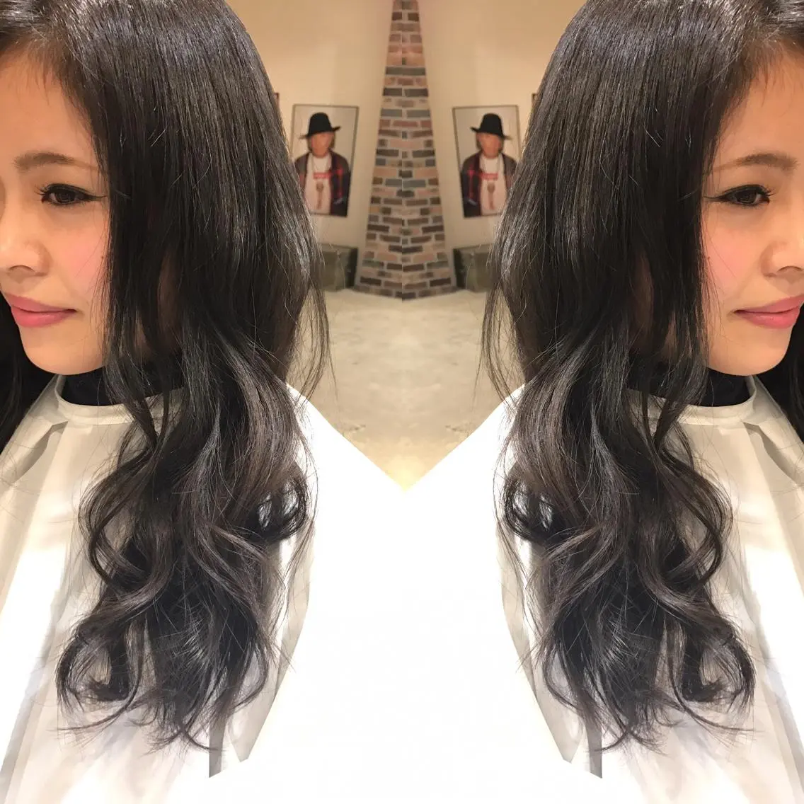 ロング カラー パーマ ヘアアレンジ メンズ キッズ 透明感カラー グレージュ Forest. -髪質改善-のヘアスタイル