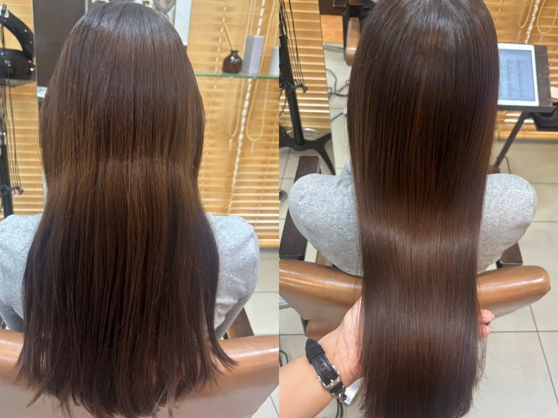 セミロング トリートメント 頭皮×髪質改善 透明感カラー💎中村のヘアスタイル