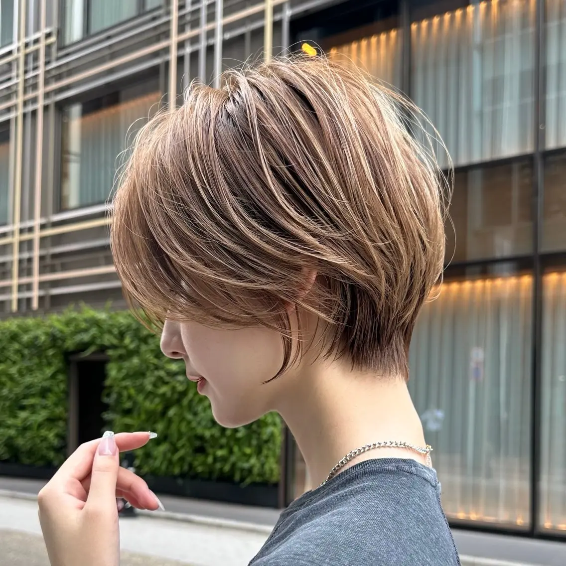 ショート カラー 似合わせカット ショートヘア カット ヘアカラー お悩み解決ショート/ 似合わせカット/といのヘアスタイル