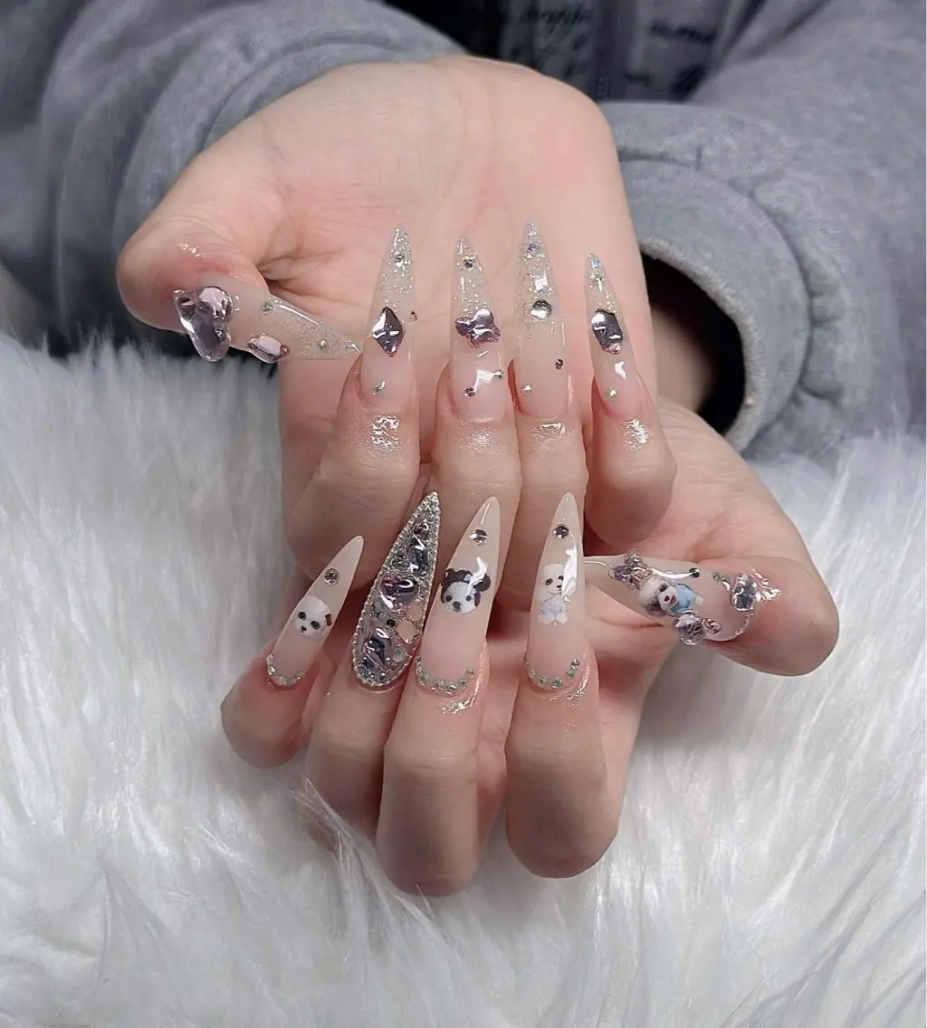 ネイル フレンチネイル ジェルネイル ハロウィン キラキラネイル 韓国ネイル ハンドネイル H.baby Nail Salonのネイルデザイン