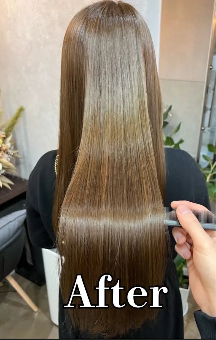 ロング 髪質改善 トリートメント ヘアカラー トリートメント 髪質改善/透明感カラ ーKYOSUKE⛓️のヘアスタイル