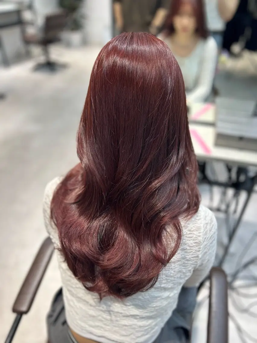 カラー ヘアカラー トリートメント caho／大阪梅田 韓国ヘア♡のヘアスタイル