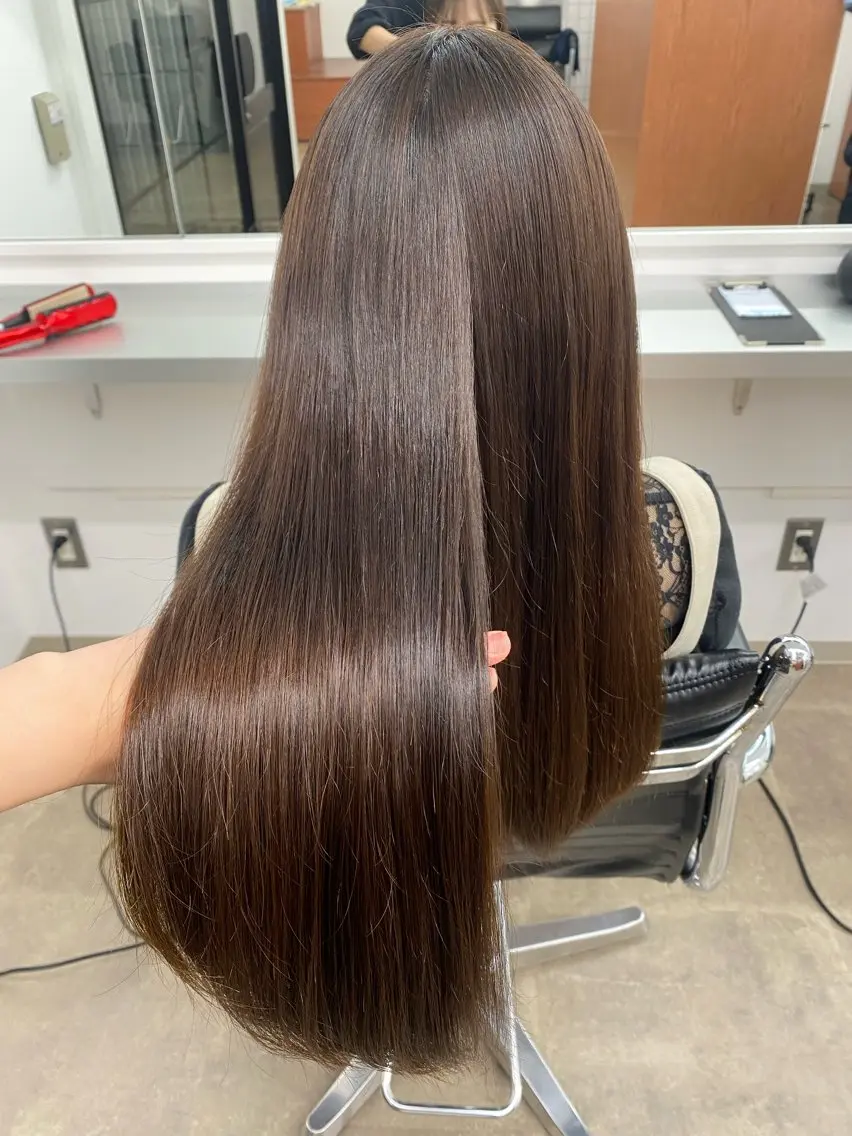 ロング 縮毛矯正 縮毛矯正 ENV船橋 櫻井ちののヘアスタイル