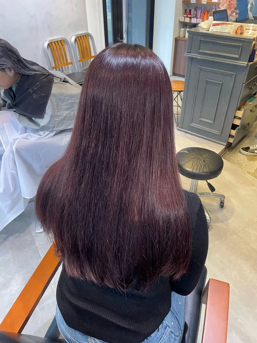 【 🎀2名様限定🎀 】モテ系暖色カラー❤️+髪質改善トリートメント🫧の写真
