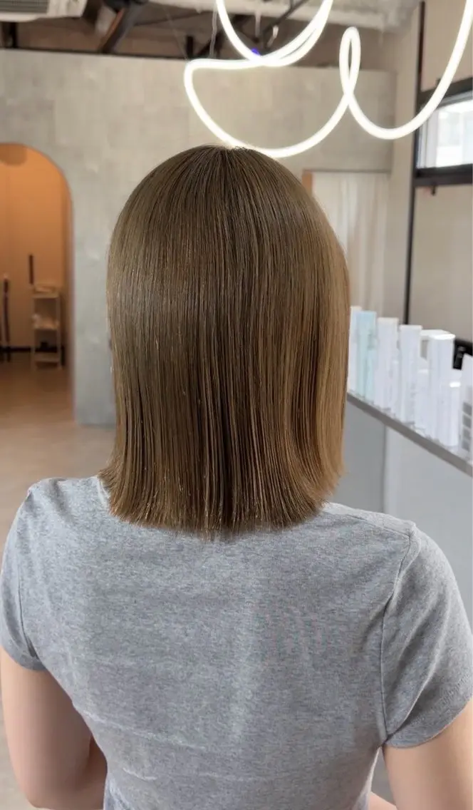 ミディアム ヘアカラー トリートメント 山下 聖愛羅のヘアスタイル