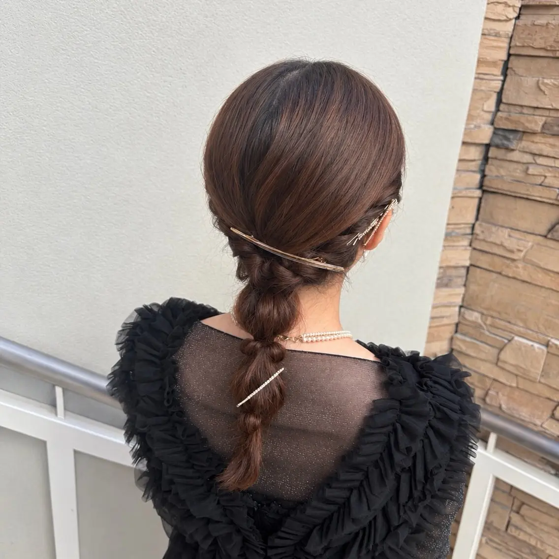 ロング ヘアアレンジ 結婚式・ブライダル ヘアセット 💛天満/髪質改善/ LUNA💛のヘアスタイル