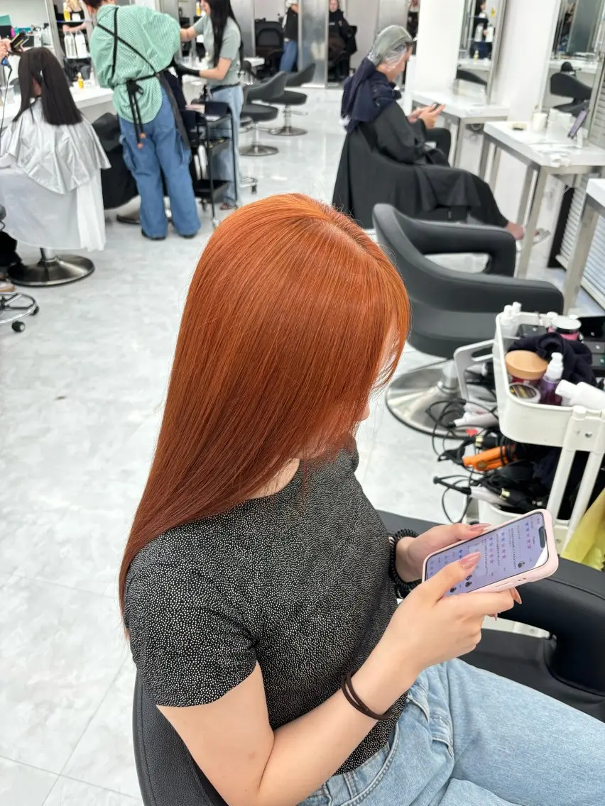 ロング カラー ヘアカラー ヘッドスパ ヘアセット 🫧韓国風透明感 ヘア🫧towaのヘアスタイル
