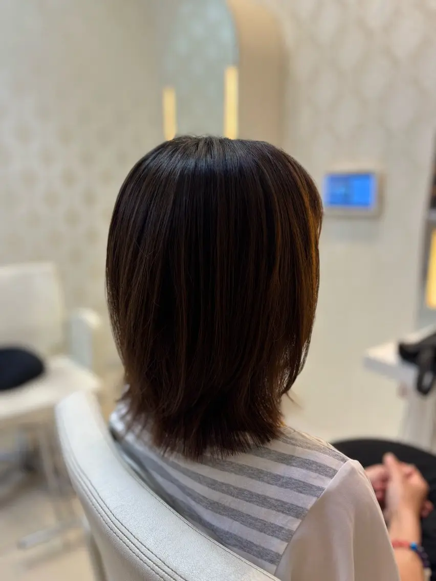 ミディアム カット はらだ すずのヘアスタイル
