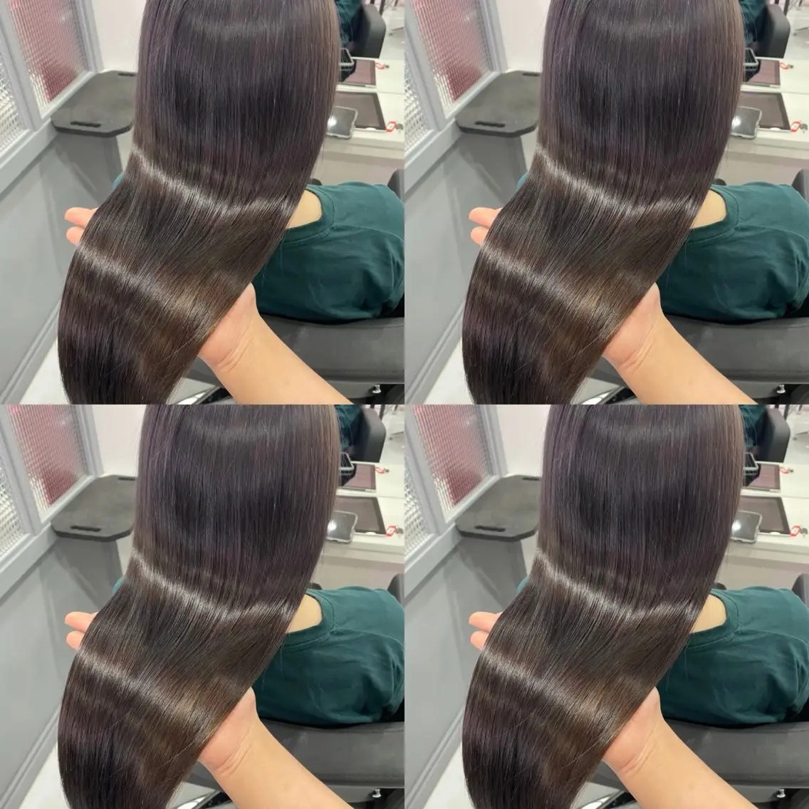 ロング カラー アッシュ アッシュグレー 髪質改善 韓国風ヘア カット ヘアカラー トリートメント 店長✨髪質改善✖️ 透明感カラー／純大のヘアスタイル