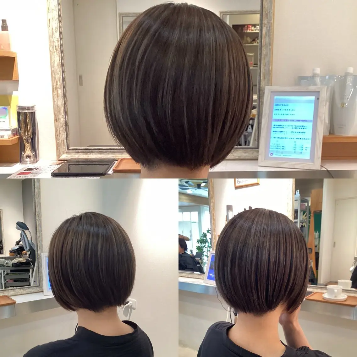 ショート カット ヘアカラー hair bonitaのヘアスタイル