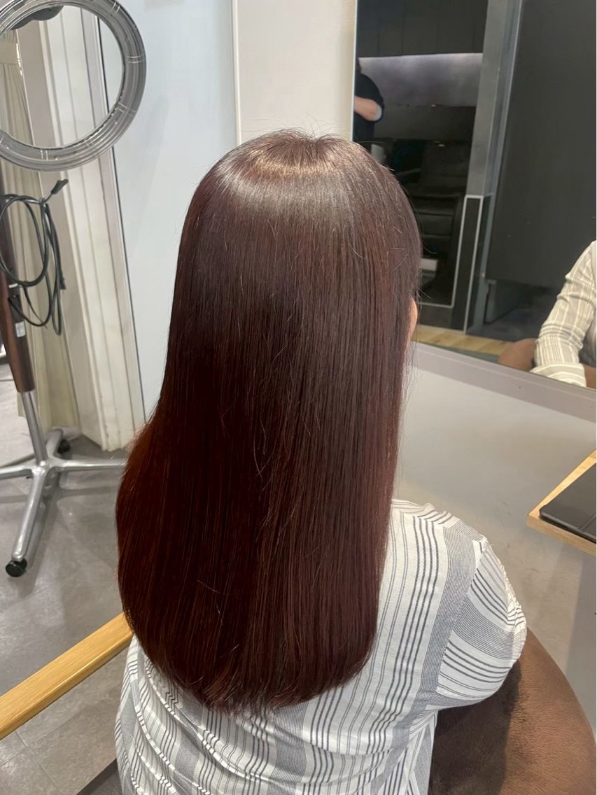 ロング カラー ブラウンカラー ピンクカラー ピンクブラウン 浦和駅徒歩1分🫧 キノシタのヘアスタイル