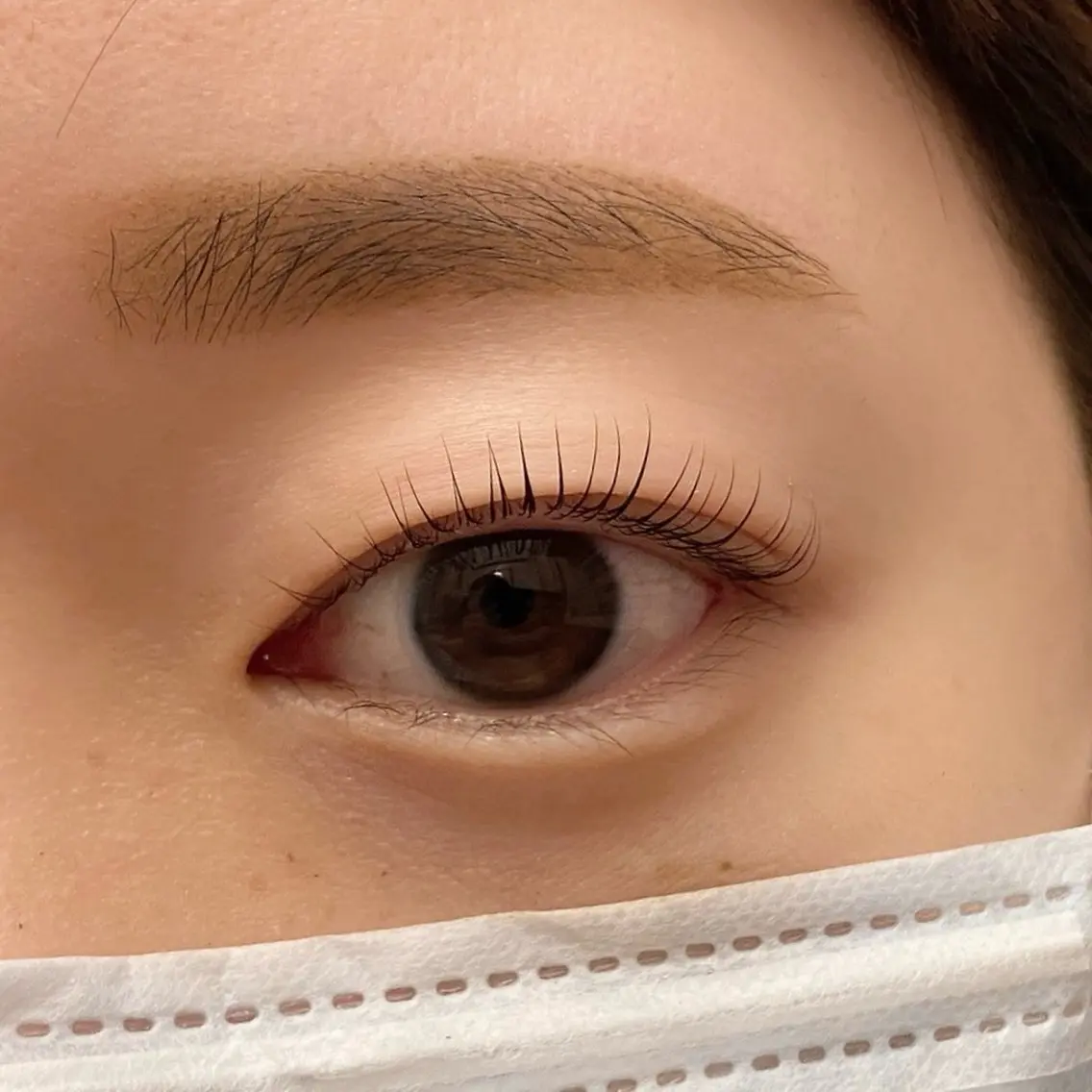 マツエク・マツパ バインドロック フラットラッシュ まつげパーマ 一重×まつ毛パーマ まつ毛パーマ/眉毛 /マツエク🩵りかのマツエク・マツパデザイン