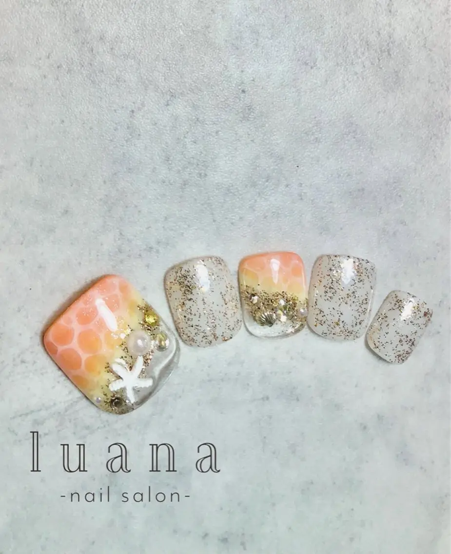 ネイル フットネイル luana ネイルサロンのネイルデザイン