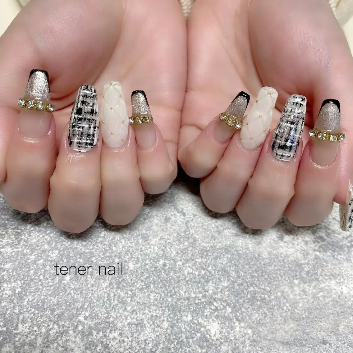 ネイル ツイードネイル テネルネイル tener nailのネイルデザイン
