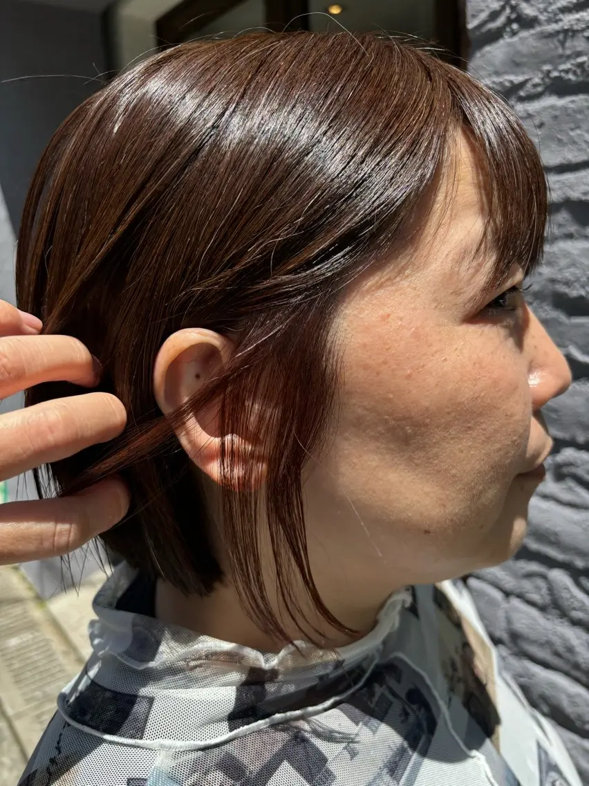 カラー ブリーチ インナーカラー ブリーチなしカラー 岩本 理沙のヘアスタイル