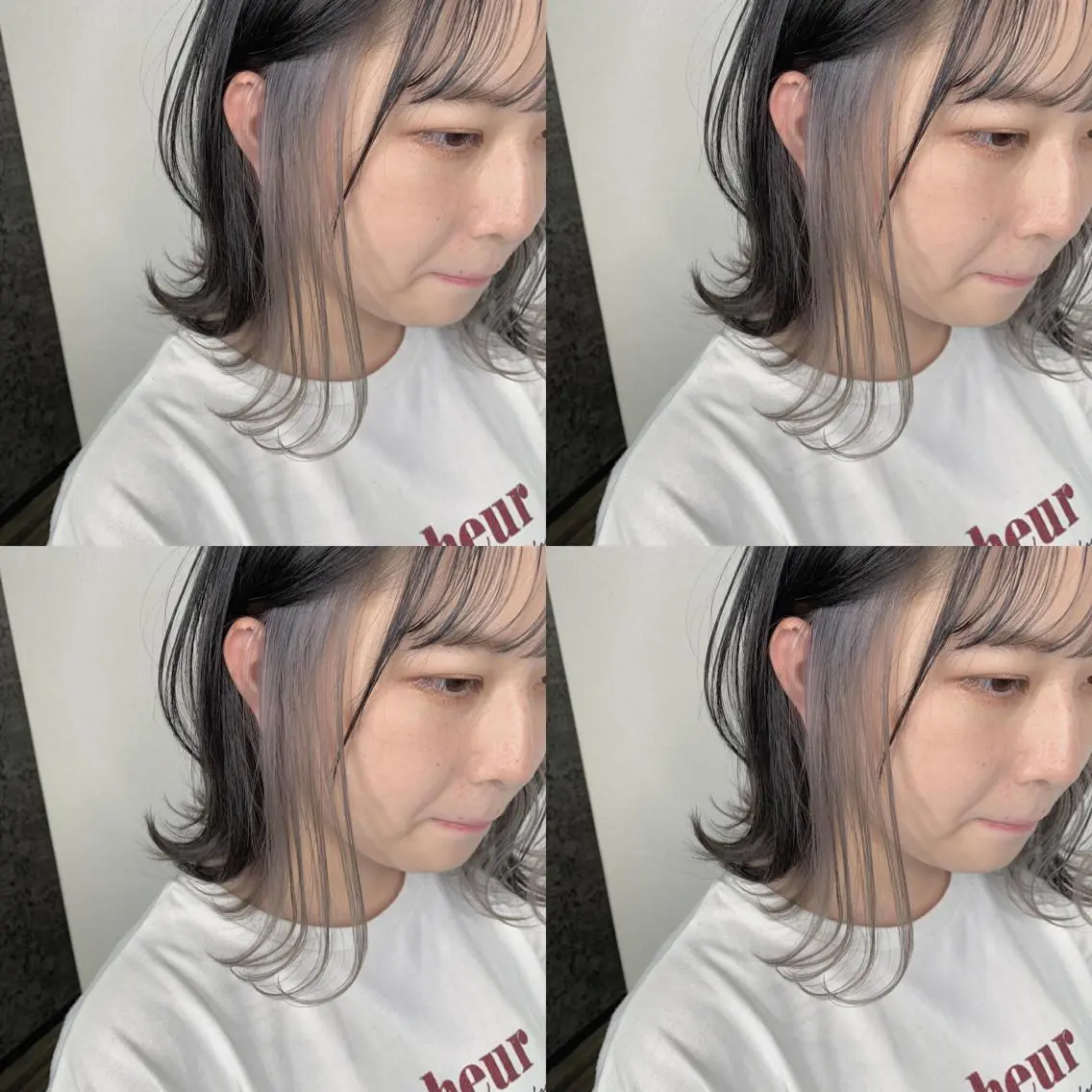 ミディアム ハイライト ヘアカラー 佐藤 香太のヘアスタイル