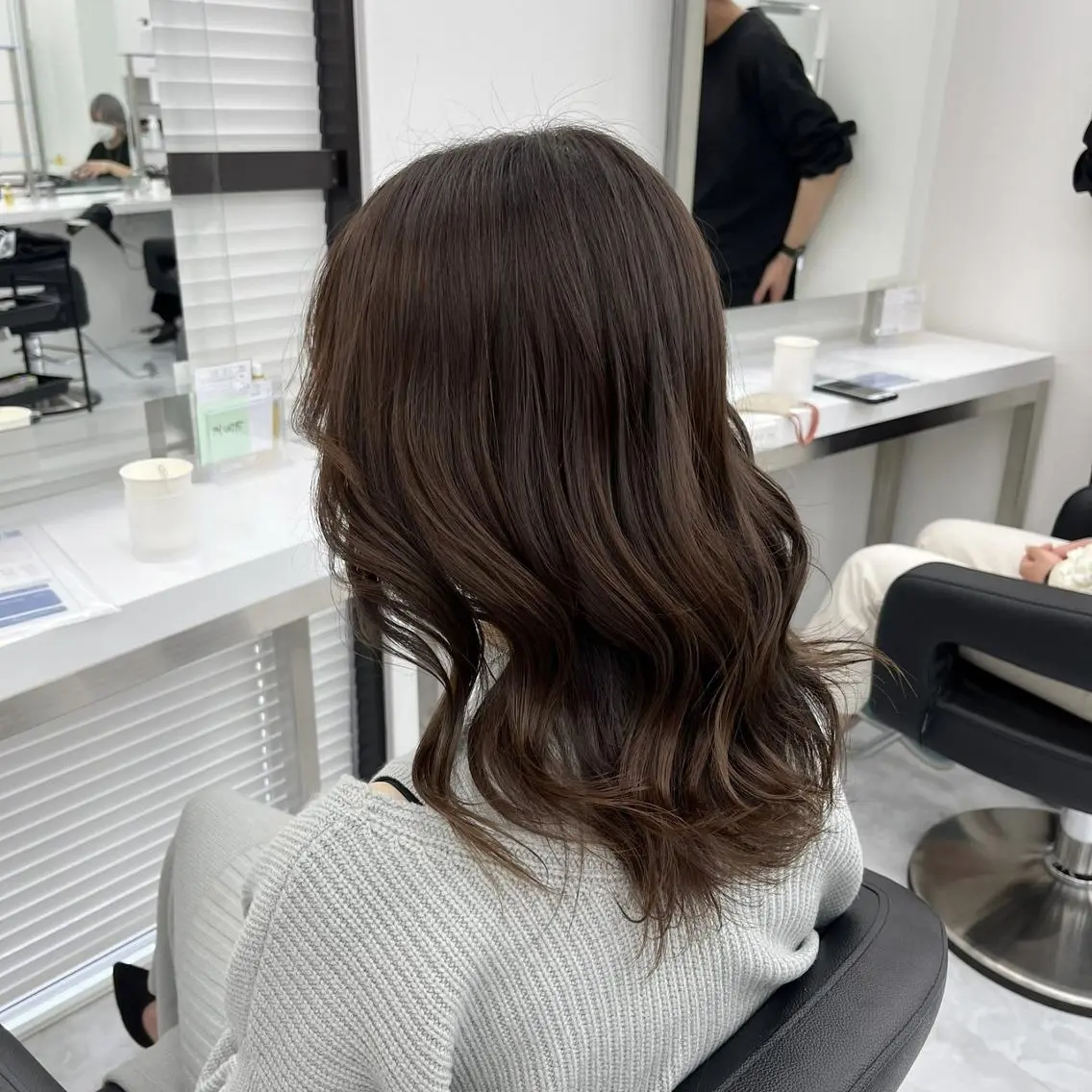 カラー ロング ウルフカットマスター みつきのヘアスタイル