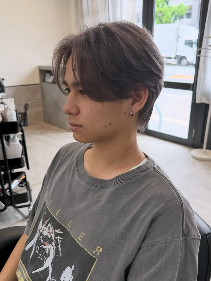 カラー メンズ ハイトーン✨髪質 改善🌈🫧RYOのヘアスタイル