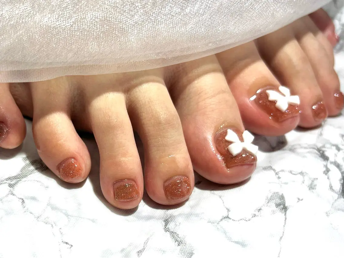 ネイル フラッシュネイル ピンク フットネイル KAMUICRAF 厚別区ネイルのネイルデザイン