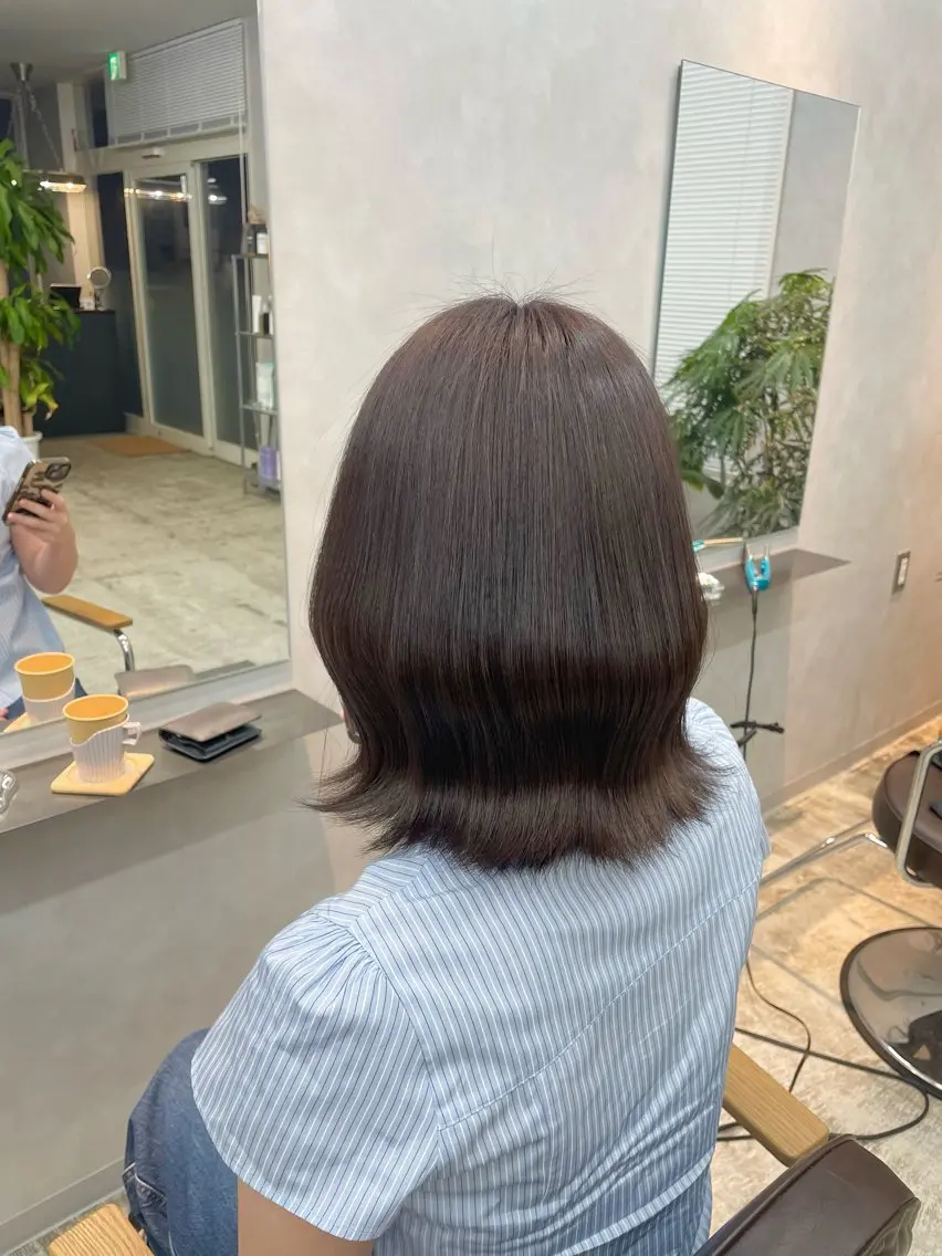 ショート カラー ヘアカラー 竹森 鈴乃のヘアスタイル